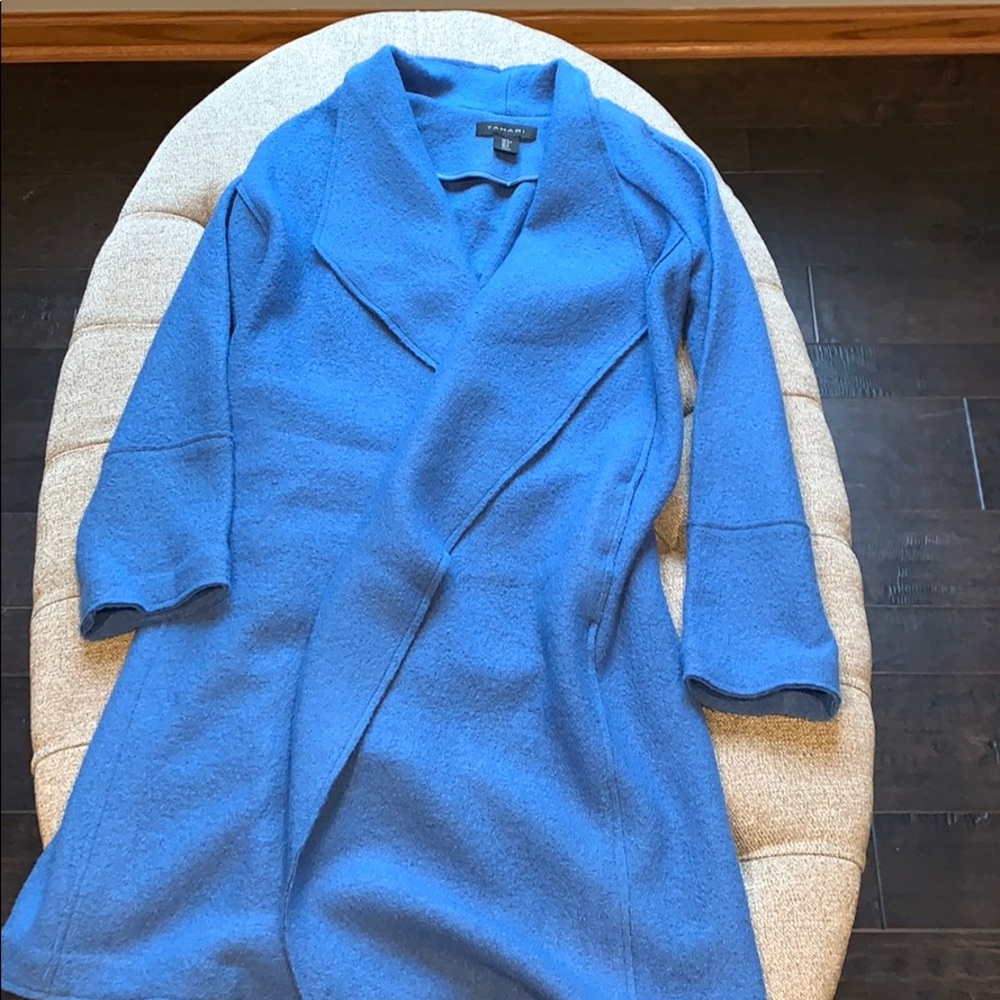 Tahari knee length coat